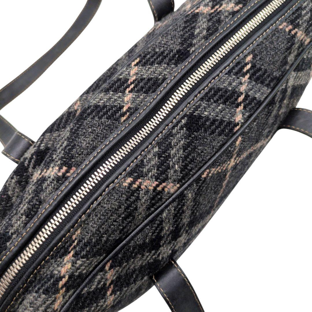 BURBERRY　ミニボストンバッグ　トートバッグ　チェック　1177