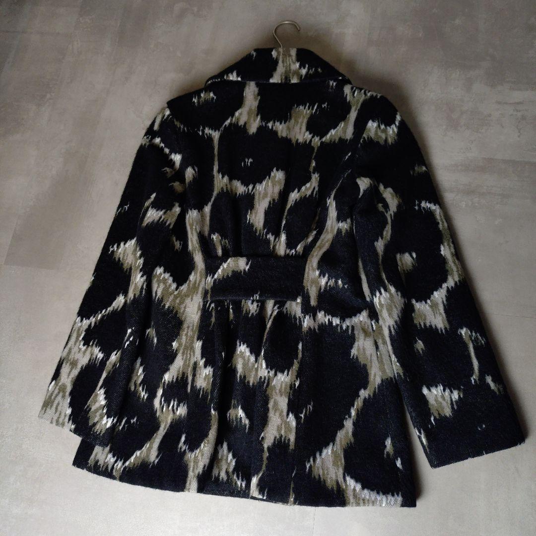 ヴィヴィアンウエストウッド ラブ襟 総柄 レオパード 豹柄 コートM