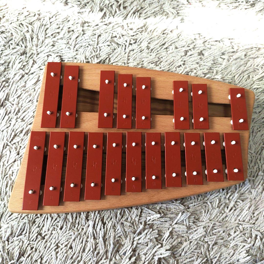 【美品】メタルフォン 赤 2段 NG30 SONOR ゾノア社 正規品　鉄琴