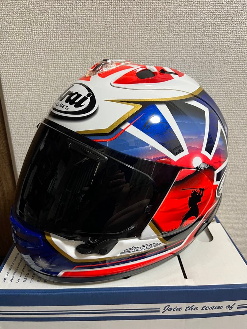 アライヘルメット　RX-7X ダニペドロサ　XL 【おまけ】スマホホルダー