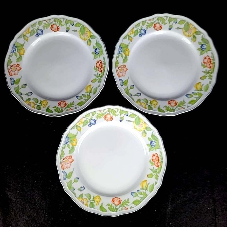 ●美品/リチャードジノリ　花柄　ディナープレート　3枚　大皿 0