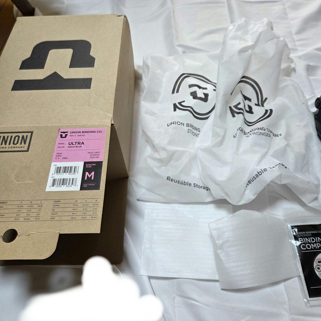 UNION ULTRA ビンディング メンズM AQUA BLUE