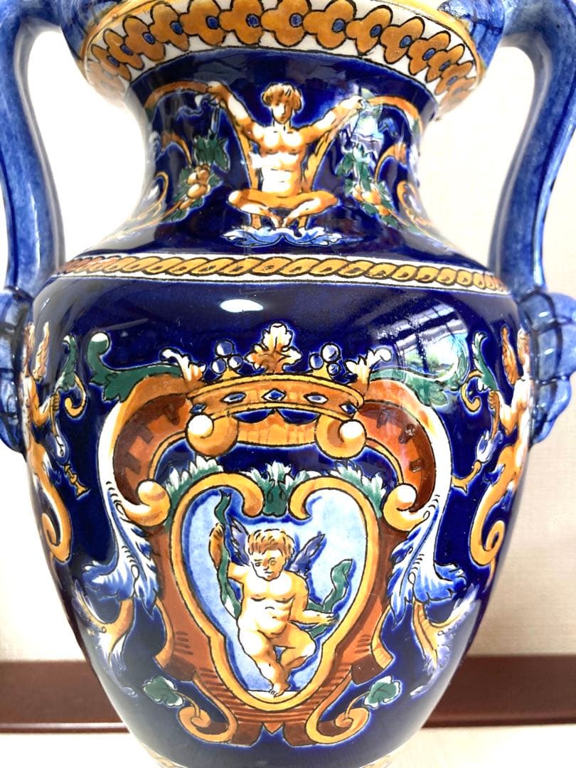 GIEN フランス　花瓶　アンティーク