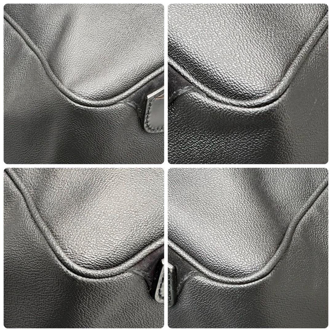 美品 フェラガモ トートバッグ 肩掛け オールレザー ビジネスバッグ 黒 メンズ