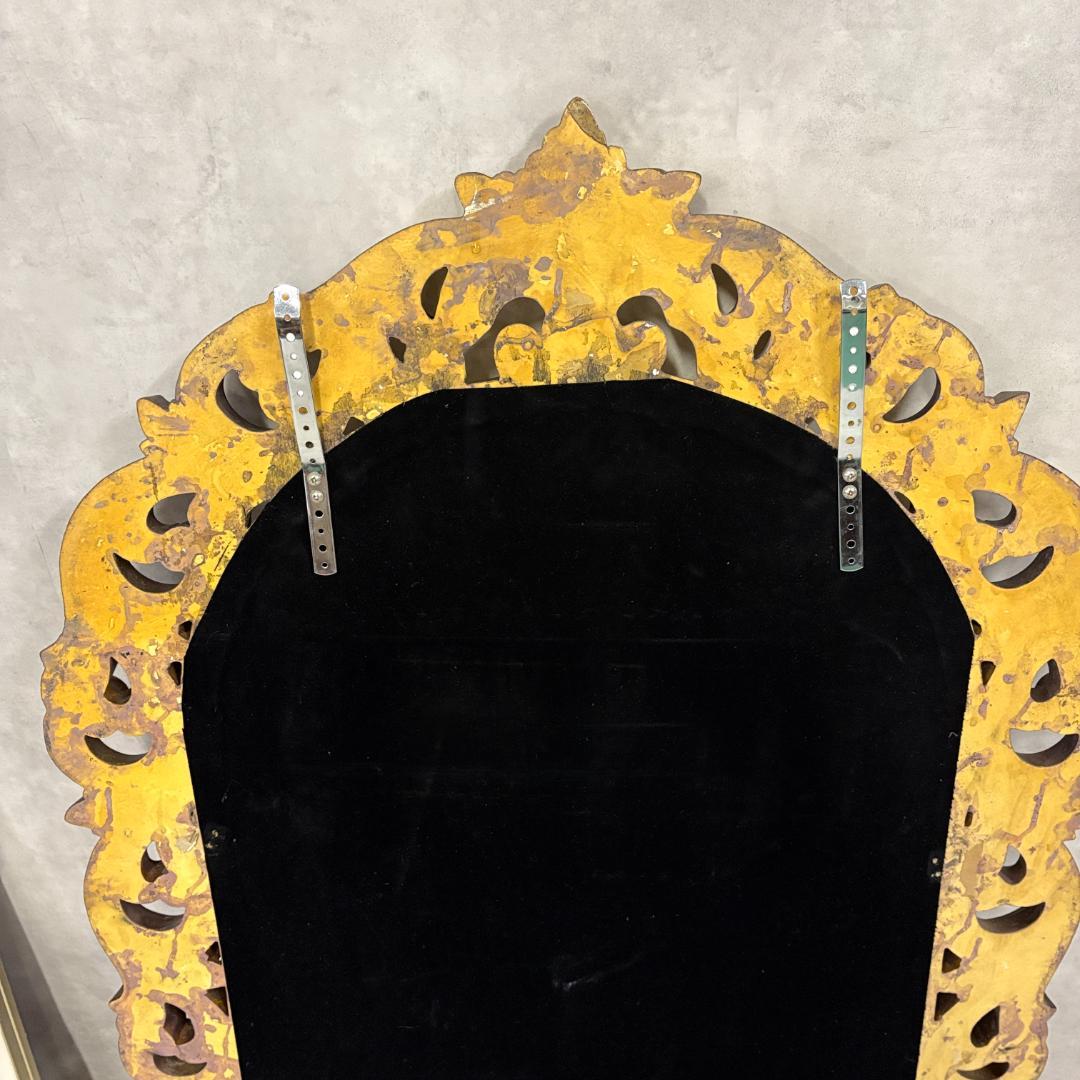 アンティーク調 ウォールミラー ゴールド装飾フレーム 壁掛け鏡