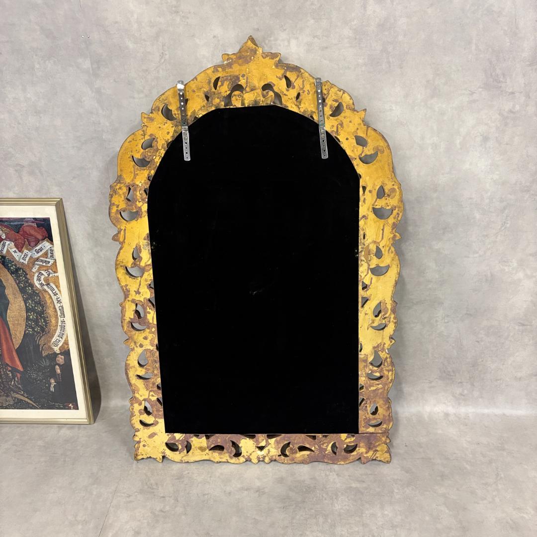 アンティーク調 ウォールミラー ゴールド装飾フレーム 壁掛け鏡