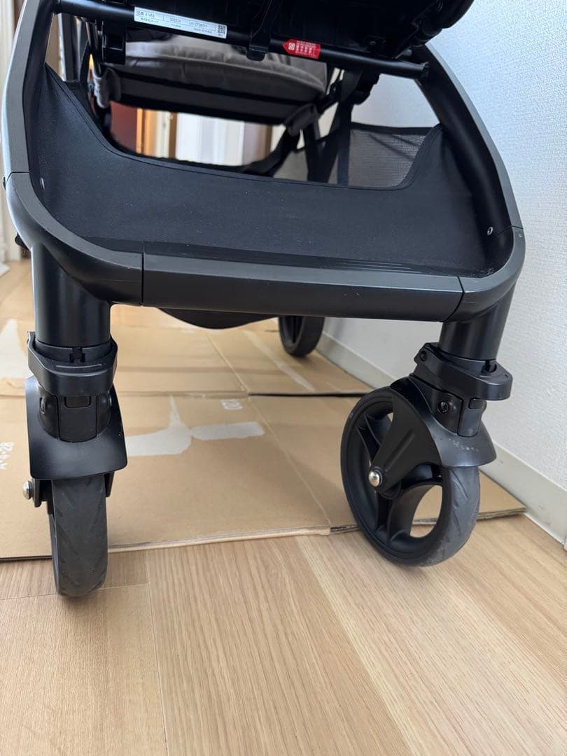 【美品】【使用3回】Joie エヴァライトデュオ　専用レインカバー付き　ベージュ