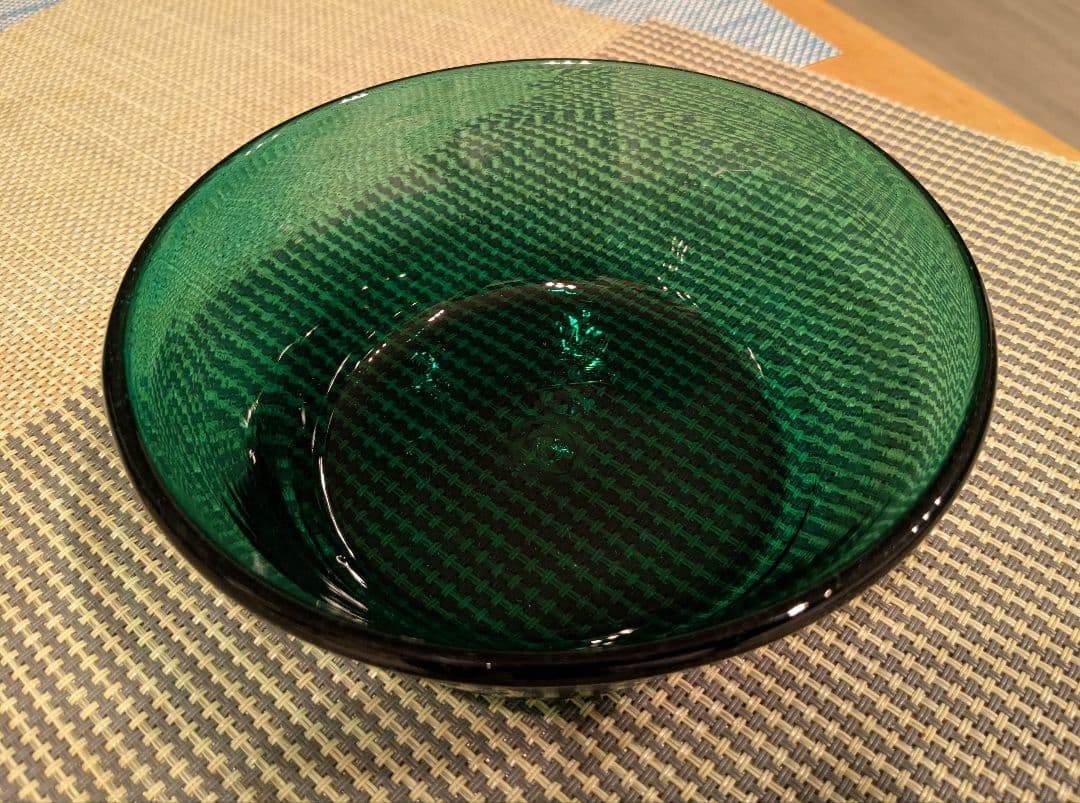 横山秀樹　ボウル　浅鉢　吹きガラス　硝子工芸