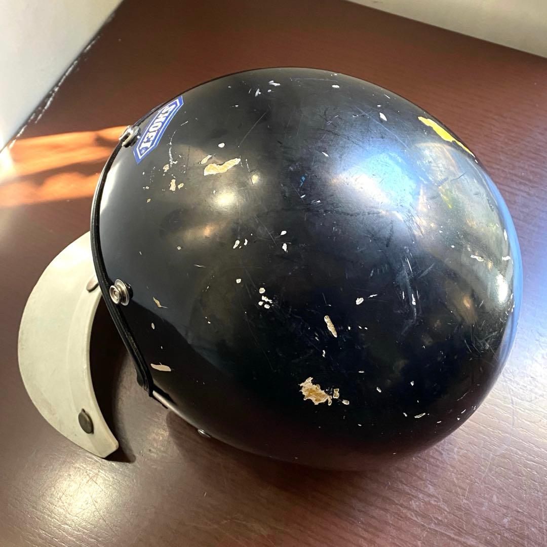 SHOEI 小帽体 目深加工 リペア済み 当時物 族ヘル ビンテージヘルメット