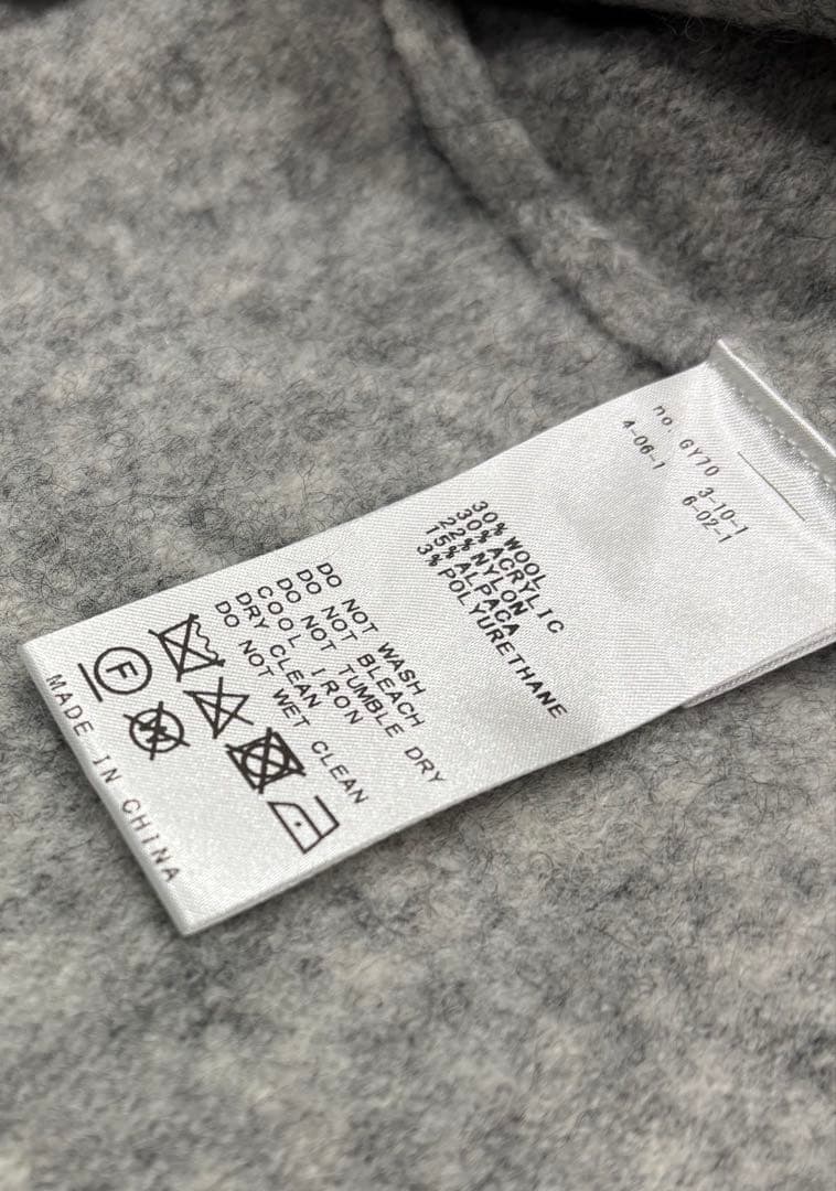 未使用　フレームワーク　FRAMeWORK アルパカ混ロゴインターシャニット