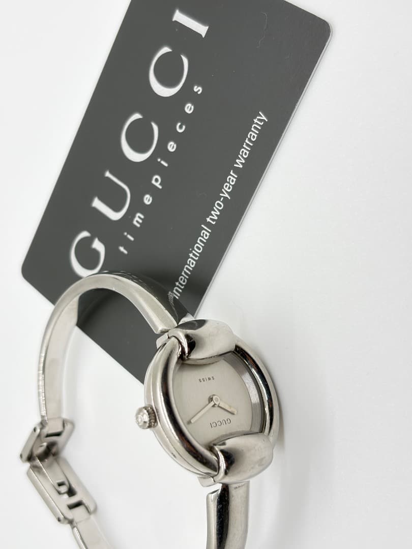 【保付・新品電池】GUCCI 1400L グッチ バングル レディース腕時計