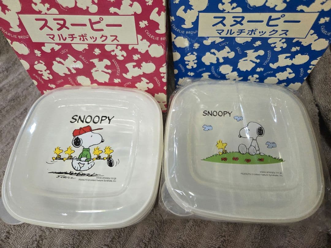 スヌーピー キャラクター弁当箱7個セット　タッパー