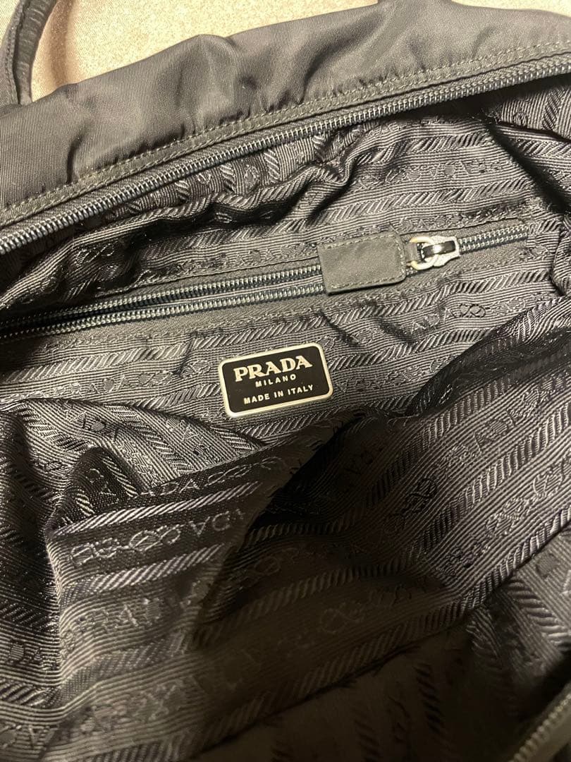PRADA ミニボストン ナイロン フォーマルバッグ ブラック 三角ロゴ