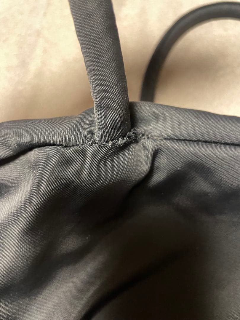 PRADA ミニボストン ナイロン フォーマルバッグ ブラック 三角ロゴ