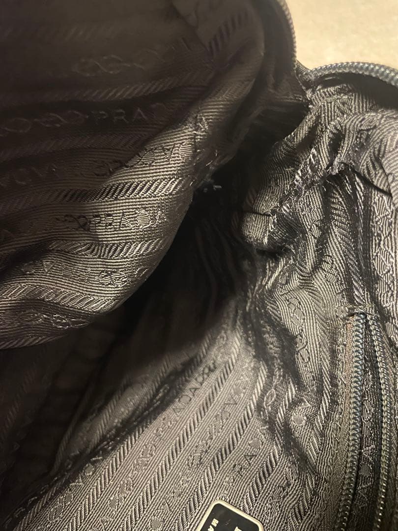 PRADA ミニボストン ナイロン フォーマルバッグ ブラック 三角ロゴ