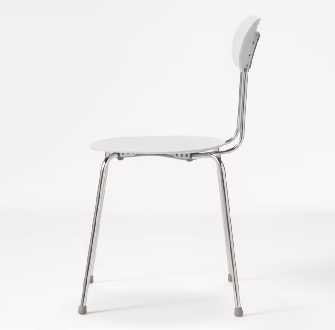 【無印良品】スチールチェア　樹脂座　ライトグレー