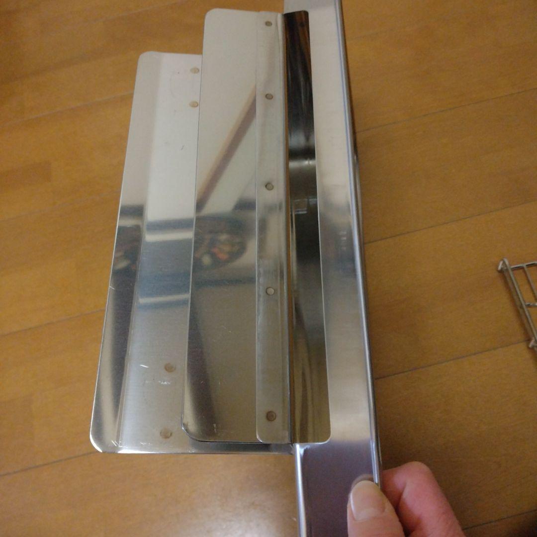 【新品未使用】業務用フライヤー油切りパッド網付き　ステンレス