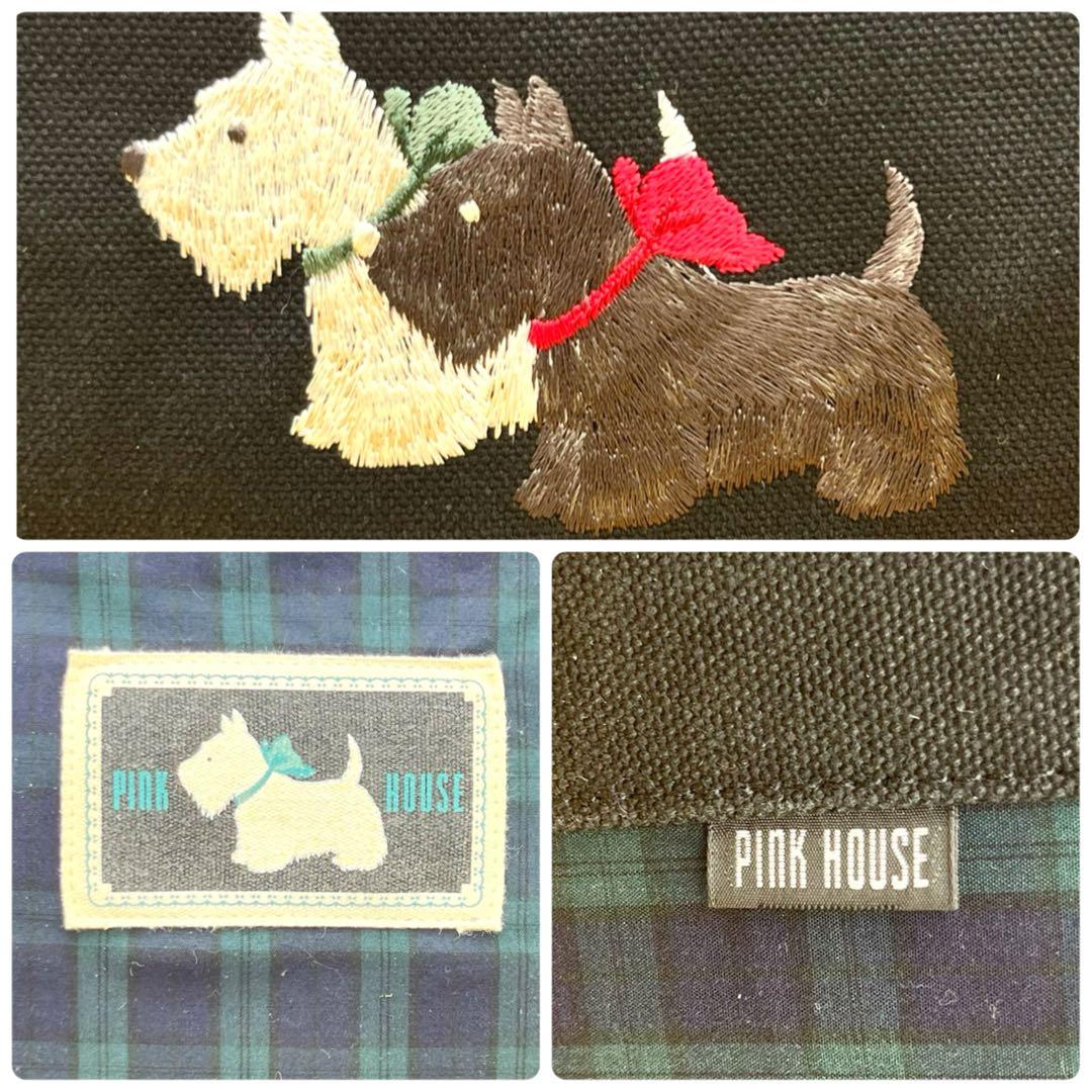 ✨極美品✨ピンクハウス　スコッチテリア　トートバッグ　ハンドバッグ　刺繍