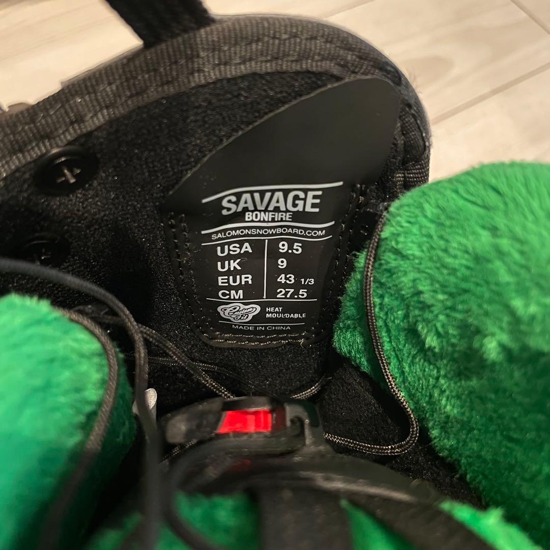 SALOMON SAVAGE M40 スノーボードブーツ クリーニングキット付き