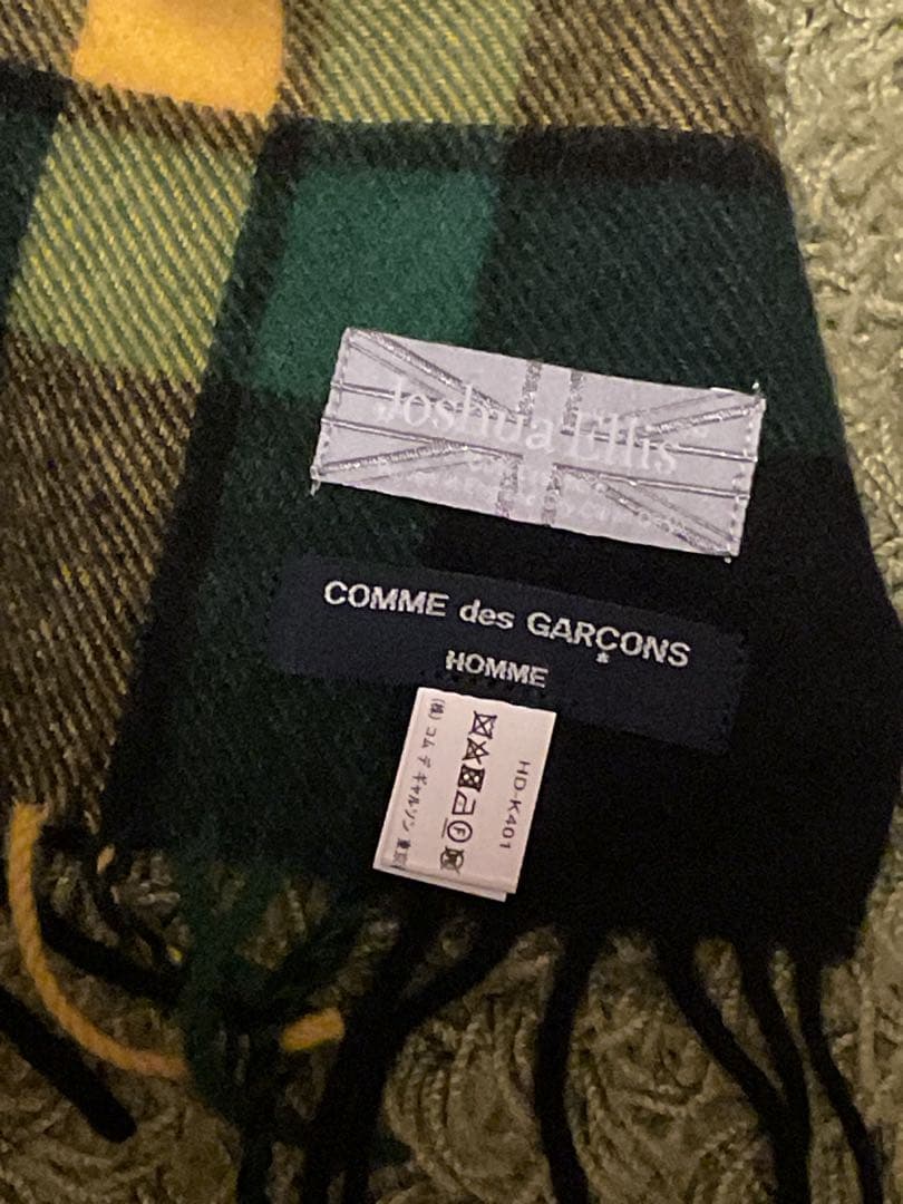 定価8万カシミヤ100%コムデギャルソンオム Joshua Ellis マフラー