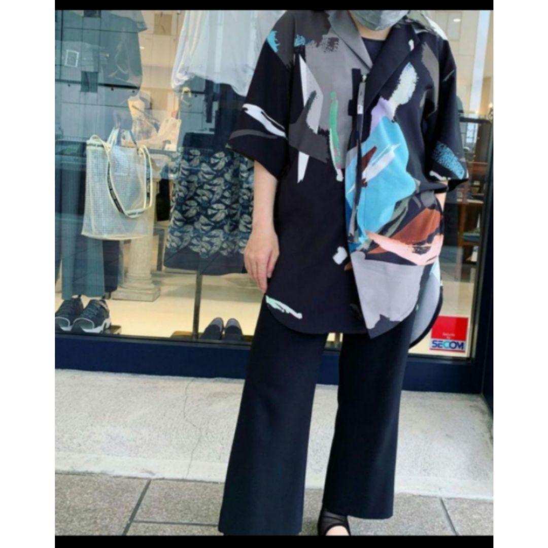 ★美品★ujohジップハーフスリーブシャツ