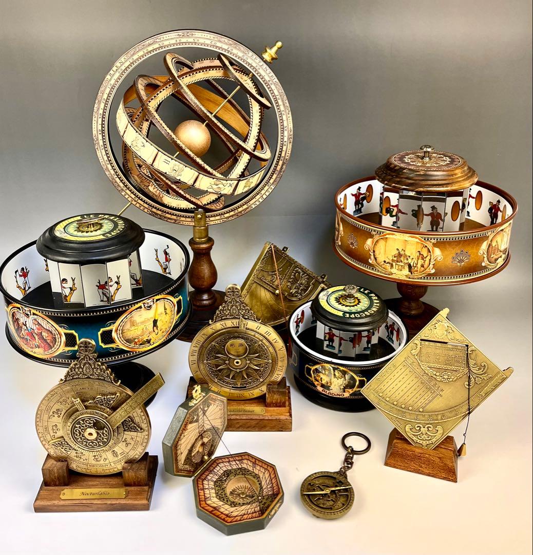 【ノクターナル】　古代天文観測器具　夜間の時間測定　星の時計　置物　古代のロマン
