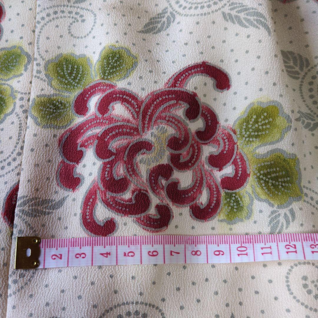 七五三３歳女の子正絹手縫いの被布（中綿無し）生成り色