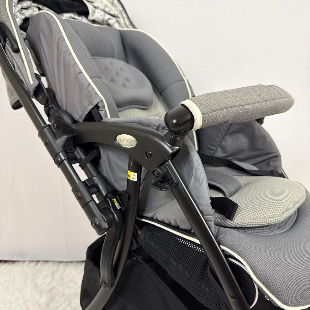 【美品】Aprica アップリカ ラクーナビッテ クッション グレー 98-11