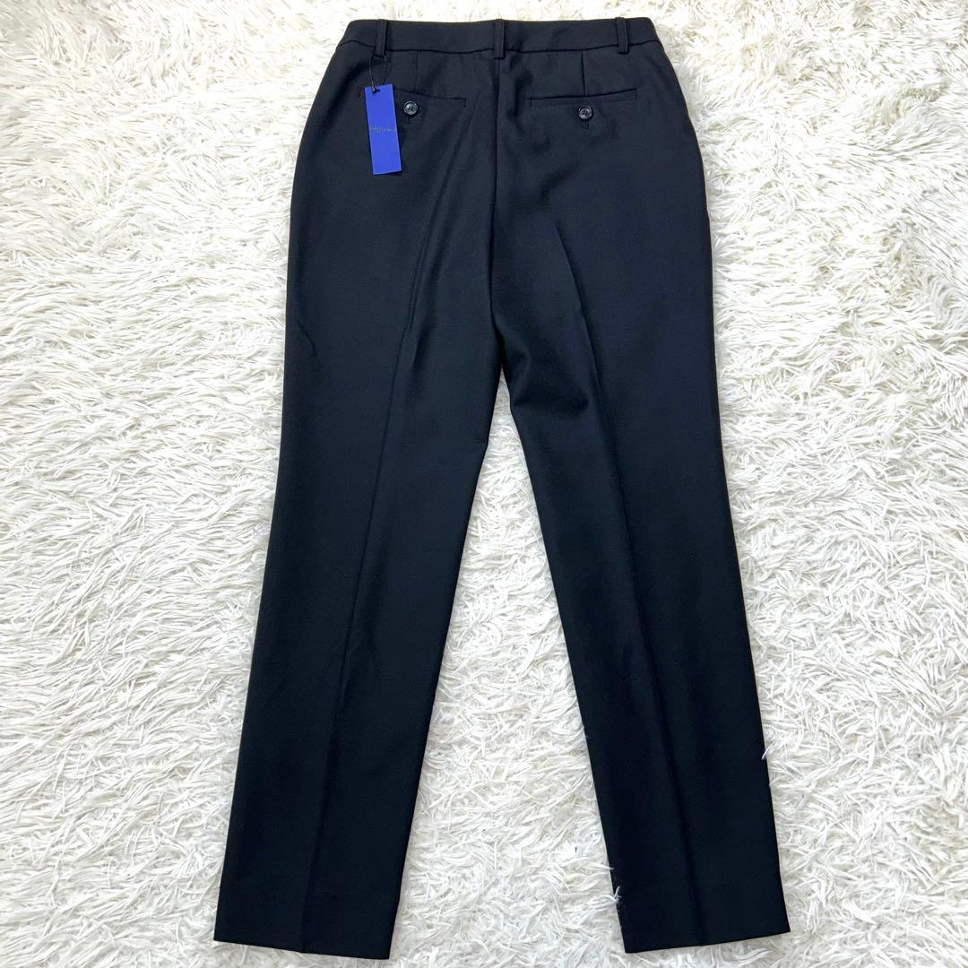 AOKI【未使用タグ付☆】島田順子　スーツセットアップ　パンツ　ノーカラー　S黒