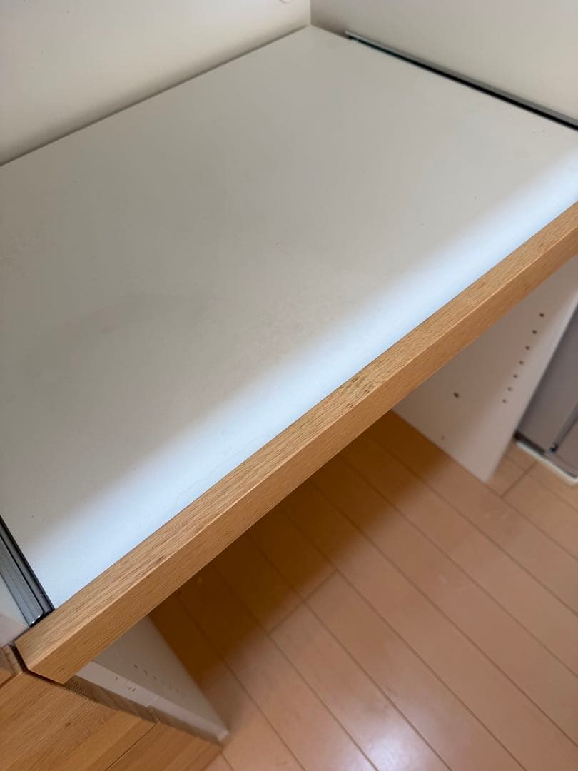 モモナチュラル　食器棚　CUPBOARD 120WH 01+02