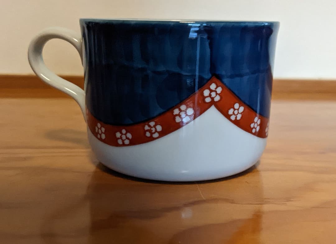 源右衛門　染錦梅小紋　カップセット