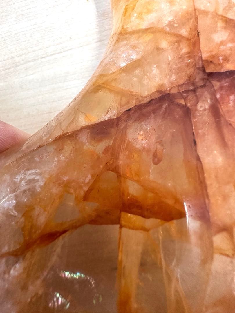 ゴールデンヒーラー　ムーン　月　虹入　スタンド付き