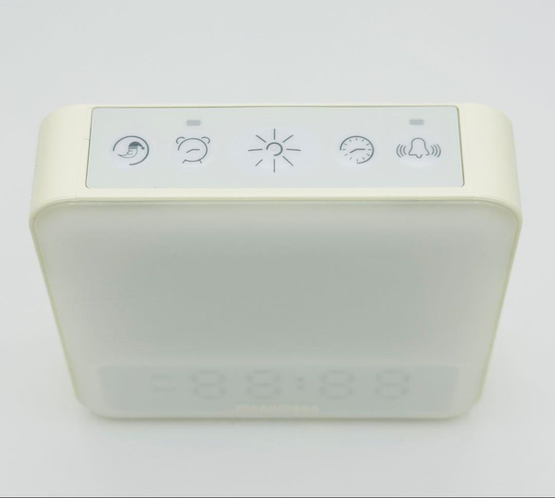 トトノエライト/アイボリー/光目覚まし時計moonmoonムーンムーン