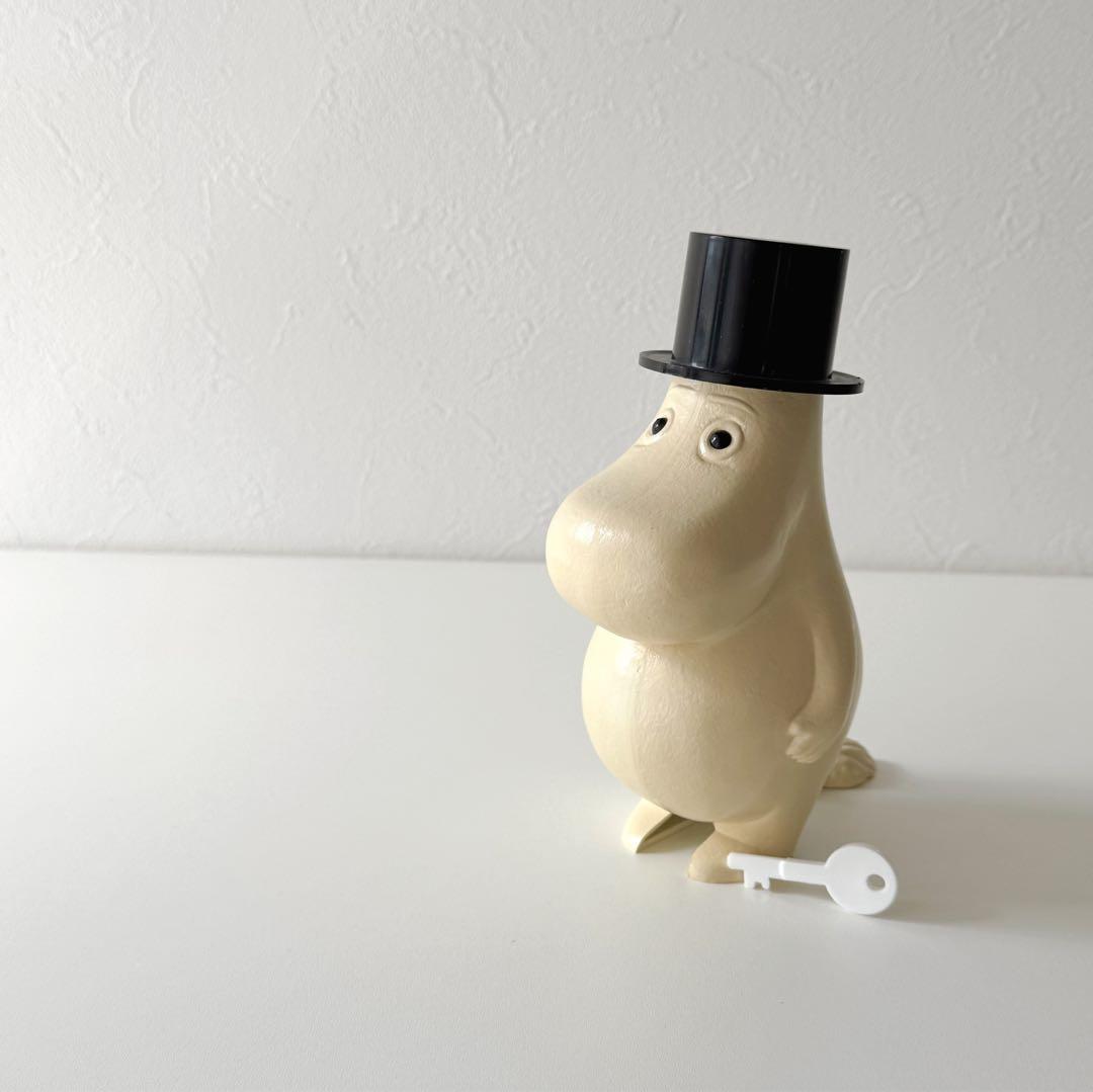 《希少》70s 尻尾・鍵付き　ムーミンパパ貯金箱　スウェーデン銀行 ヴィンテージ