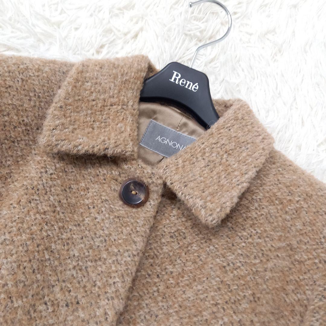 ●美品●　AGNONA　アニオナ　アルパカ　ロングコート　ジャケット　42