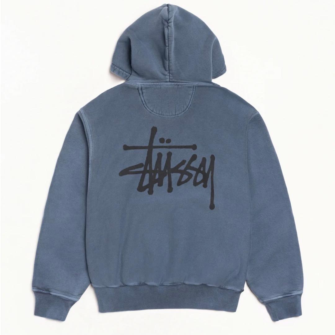 STÜSSY ZIP HOODIE PIGMENT DYED XXL