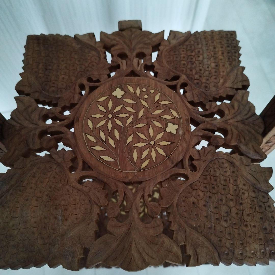 アンティーク　ケーキスタンド　木製