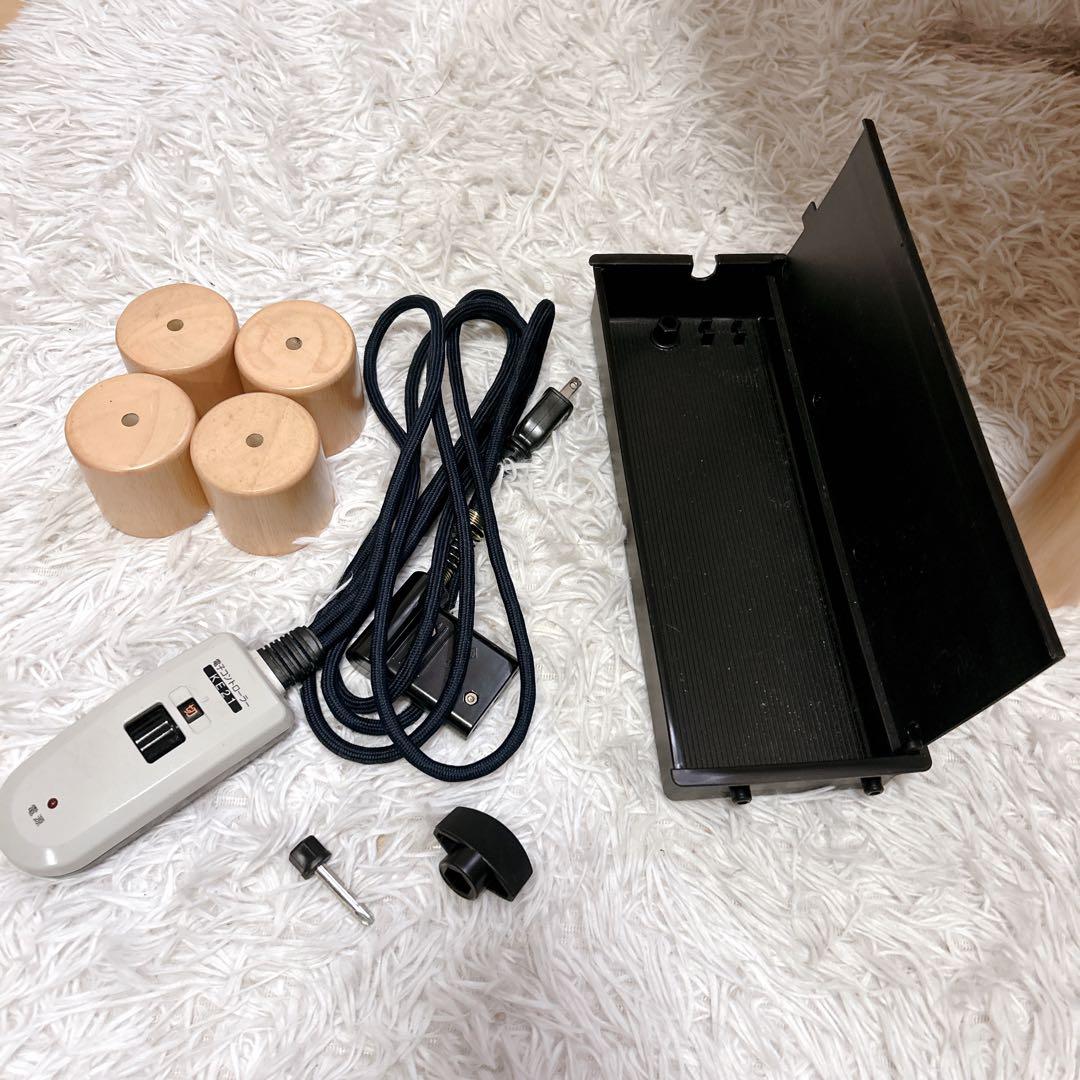 YUASA家具調 円形 こたつ テーブル 直径90cm 高さ調節パーツ付き