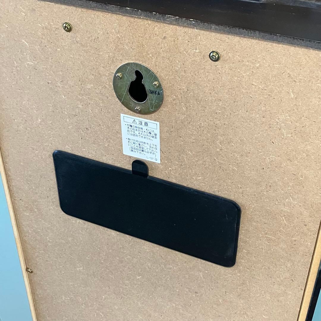 【動作確認済】昭和レトロ　SEIKO 木製掛時計 ブラウン　アンティーク