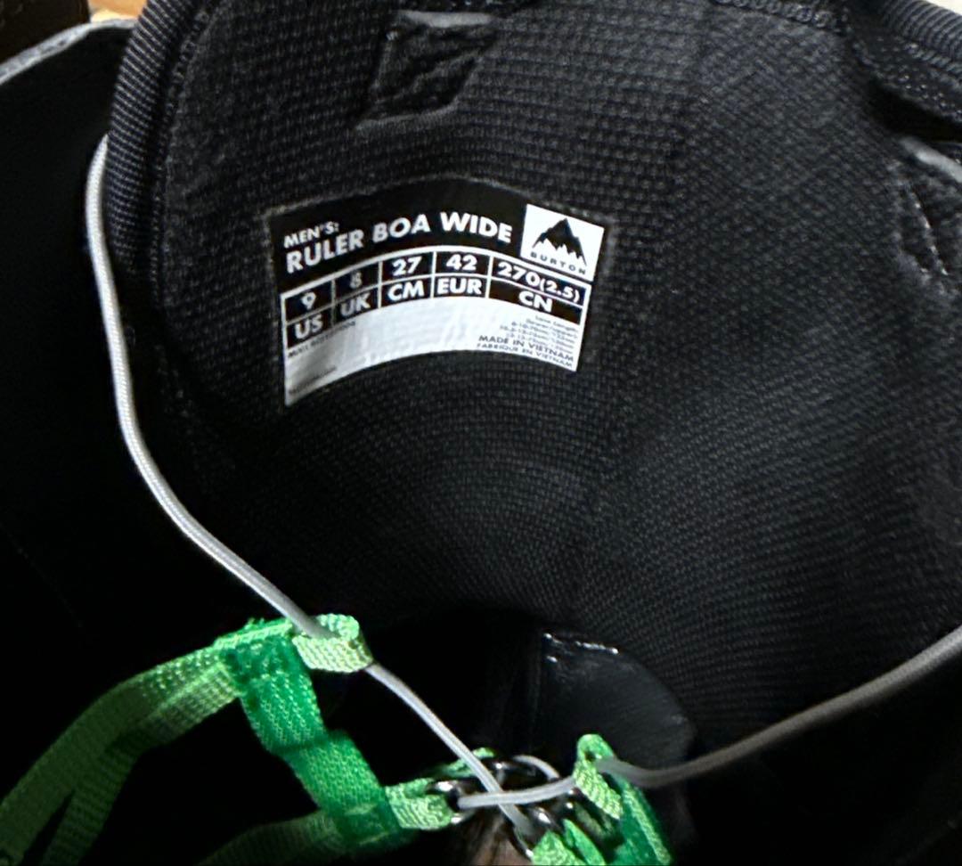 Burton RULER WIDE ボードブーツ 27.0cm [ジャンク品]