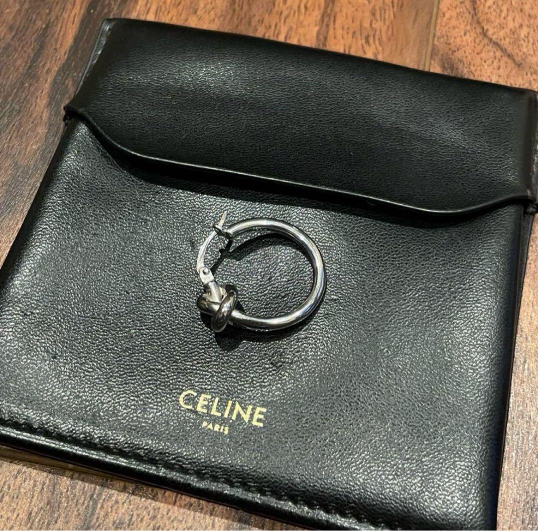 CELINE ノットスモールフープピアス 美品