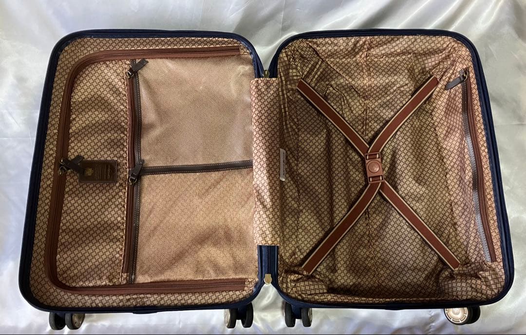 か*ん様 Samsonite ゴールド×ネイビー 高級キャリーケース 機内持ち込