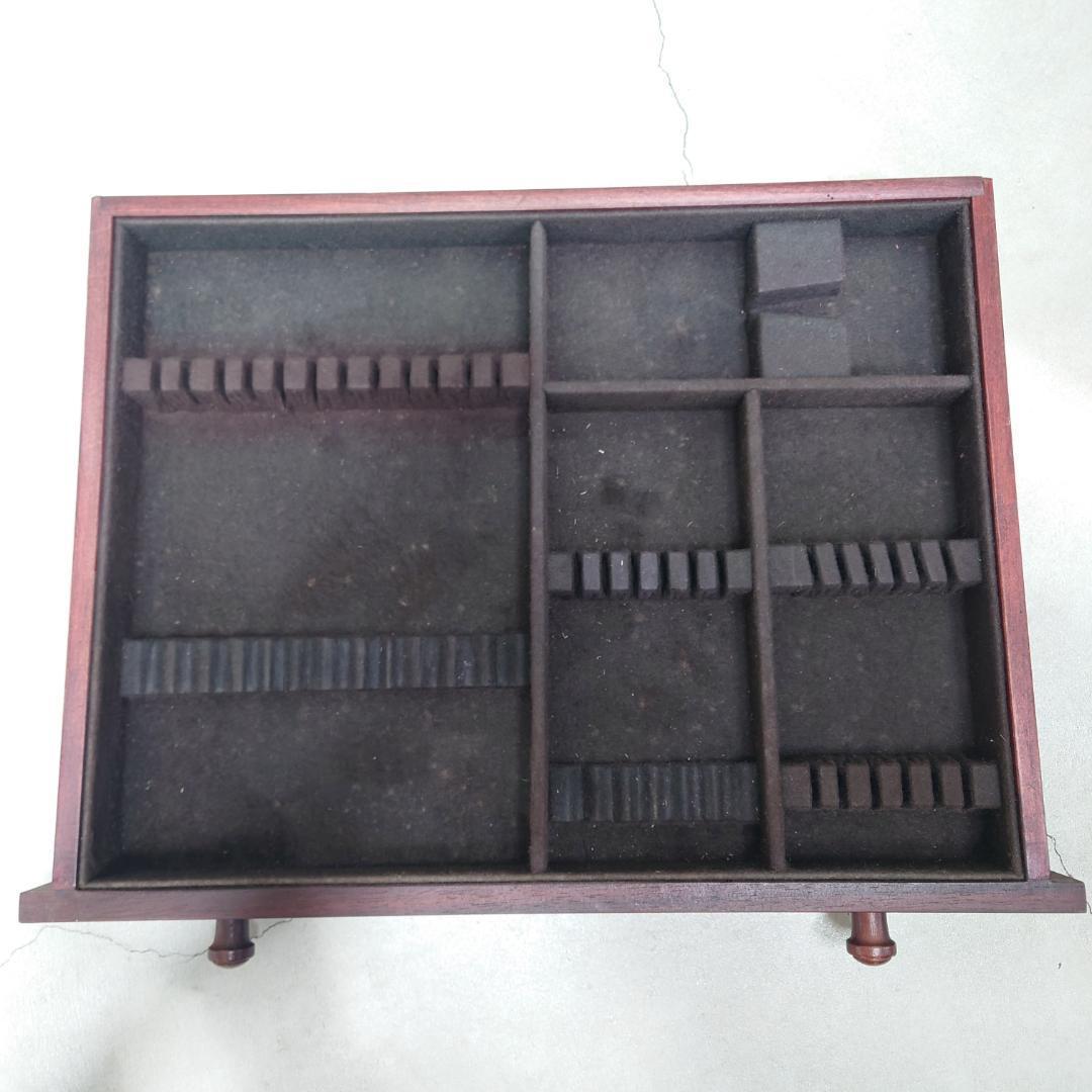 希少 クリストフル 木製 4段収納チェスト ボックス 引き出し