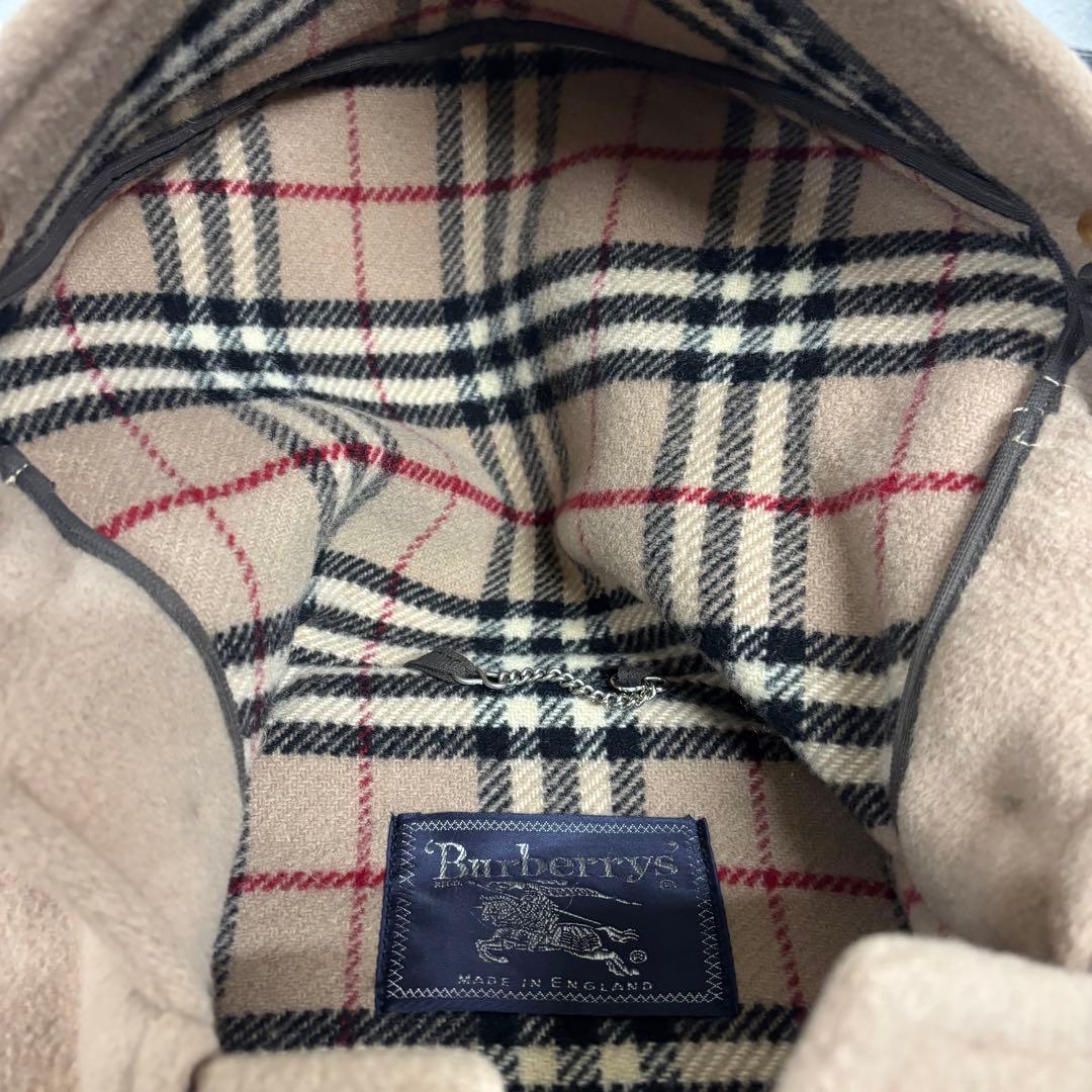 Burberryバーバリー　ノバチェック　高級ラナウールダッフルコート（E1