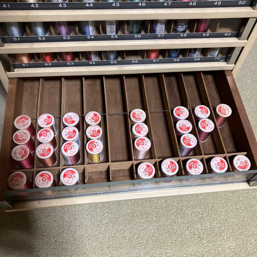 ミシン糸ケース　店頭ディスプレイ什器　昭和レトロ　アンティーク　収納　タイヤー絹