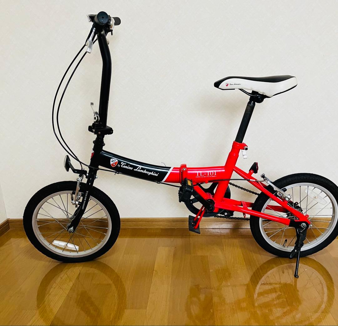 ハナさん専用ランボルギーニトニーノ折り畳み自転車１６インチ