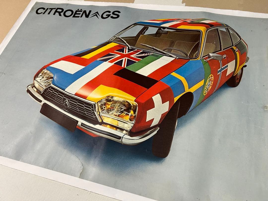 超レア:シトロエンGSの当時物ショールームポスター
