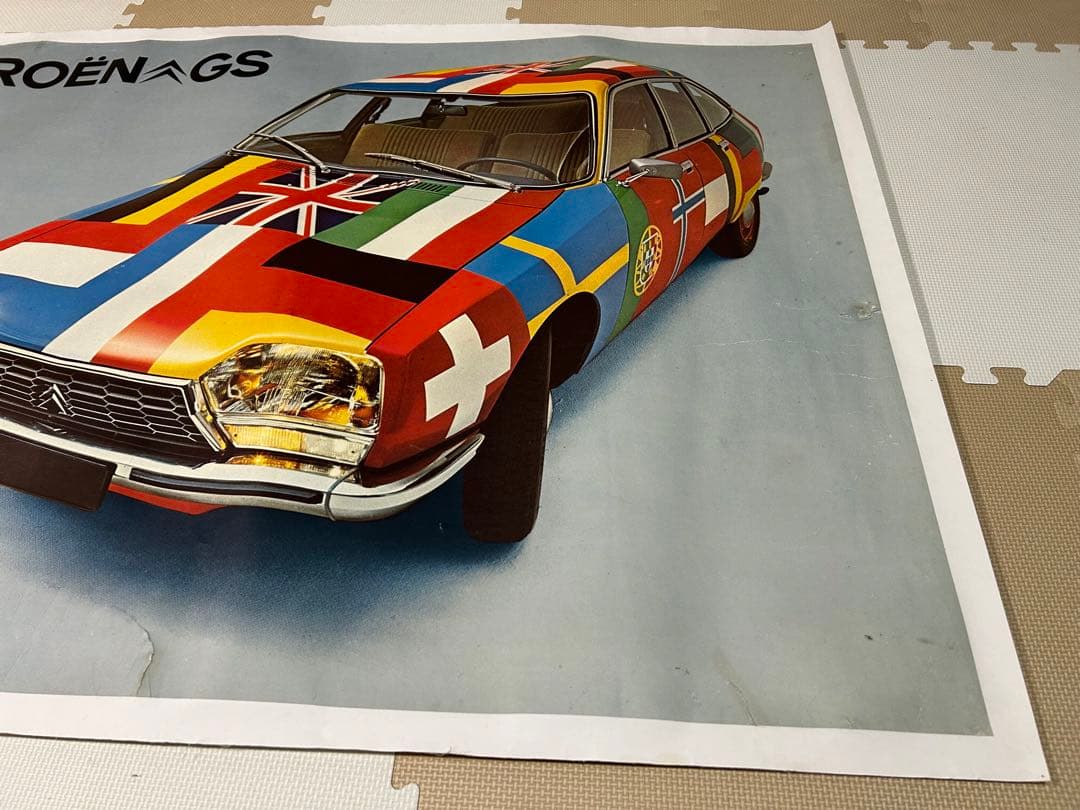 超レア:シトロエンGSの当時物ショールームポスター
