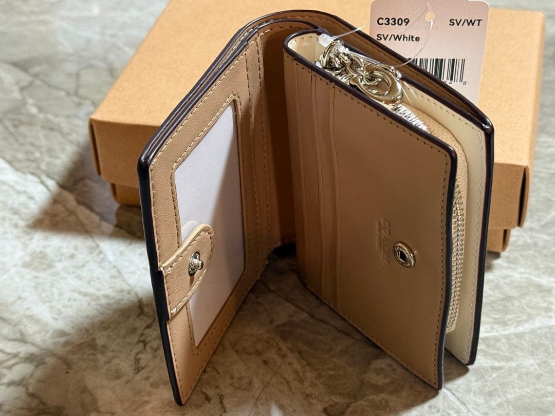 COACH 二つ折り財布 C3309 ホワイト
