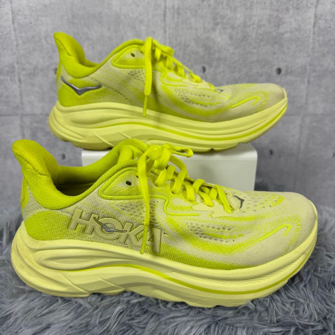 HOKA ONE ONE クリフトン10 黄 22.5cm 美品